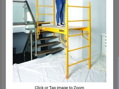 4 pcs: MetalTech Adjustable Rolling Scaffold Platform with Wheels