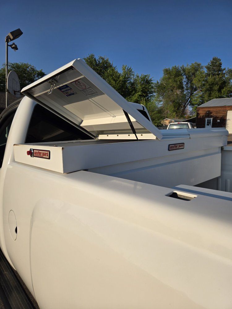 Weather Guard White Steel Truck Boxes