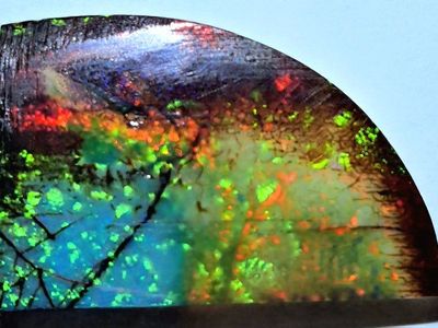 10.23 Carat AAA+ Australian Lightning Ridge Full Color Spectrum Opal