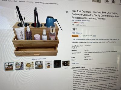 Harzen brothers hair tool organizer like new!