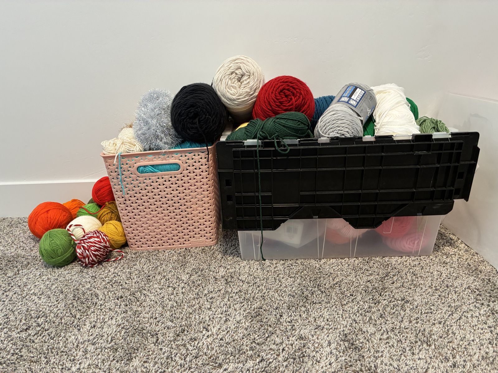 Tons of yarn!