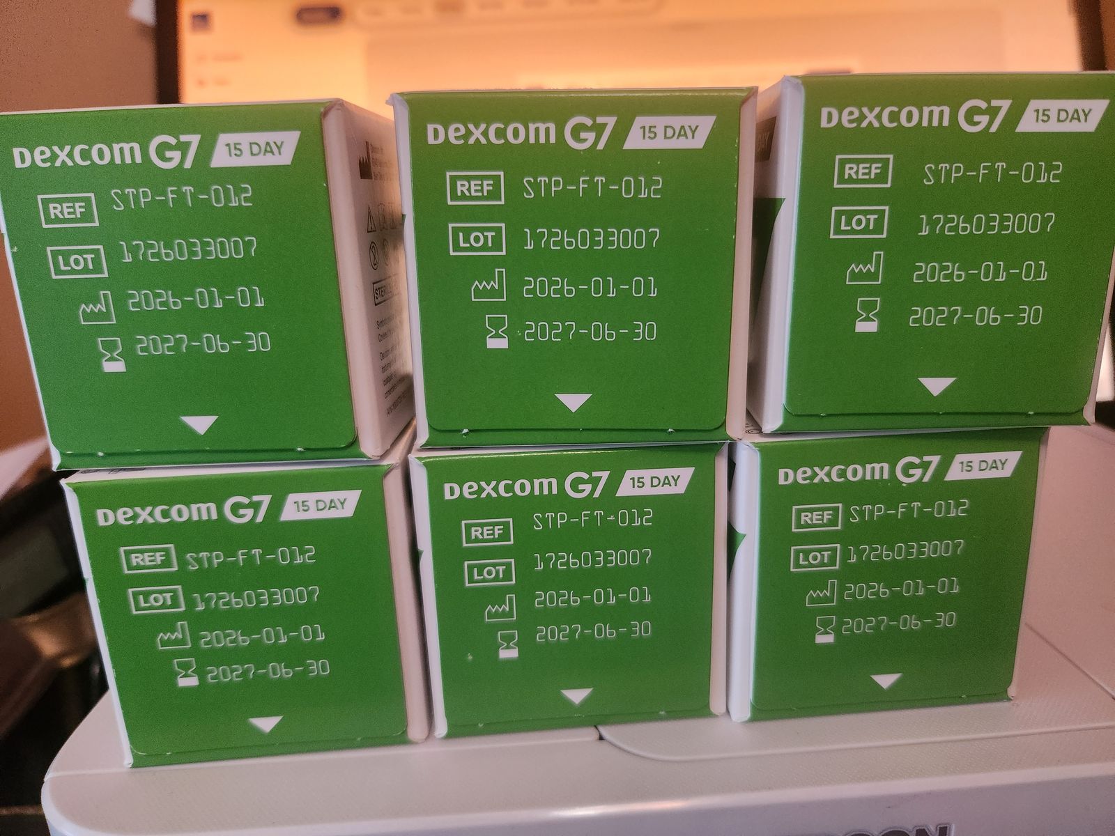 Fresh Dexcom 15 Day G7 Sensors Sealed