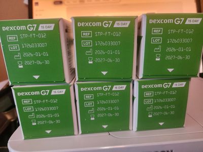 Fresh Dexcom 15 Day G7 Sensors Sealed