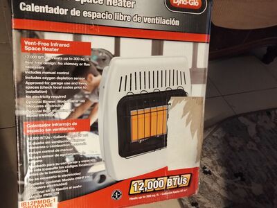 Dyna-Glo 12,000 BTU vent-free space heater, brand new!