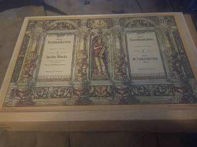 Vintage Style Anker Steinbaukasten Anchor Stone Building Blocks Box No. 4 Made in Germany