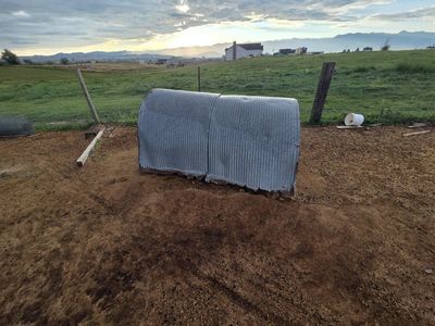 Corrugated Metal Livestock Shelter / Small Animal Hut