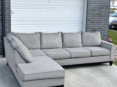 Delivery Available- Gray Sectional Couch from Ashley Furniture
