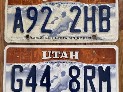 Used UT License Plates