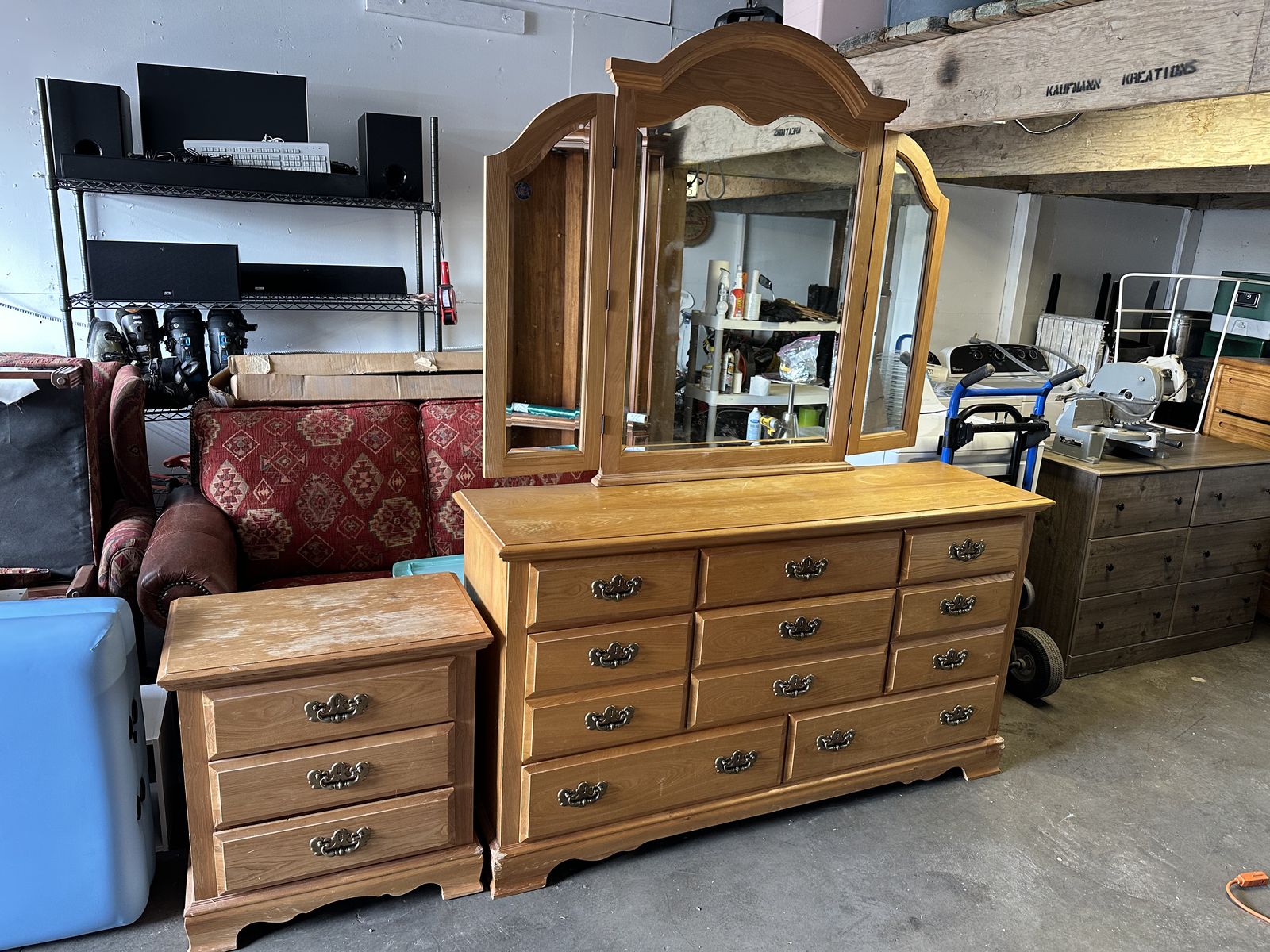 8 Drawer Dresser With 3 Drawer Nightstand