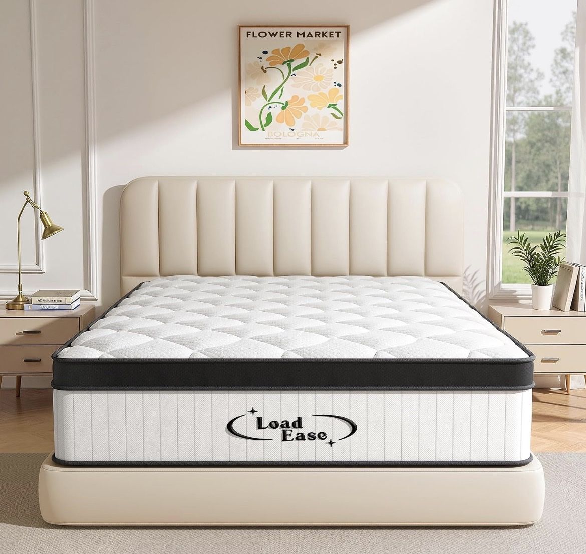 King Size Mattress,12 Inch King Mattress in a Box for Back Pain Relief, Upgrade Memory Foam and Pocket Coils Spring, Medium Firm