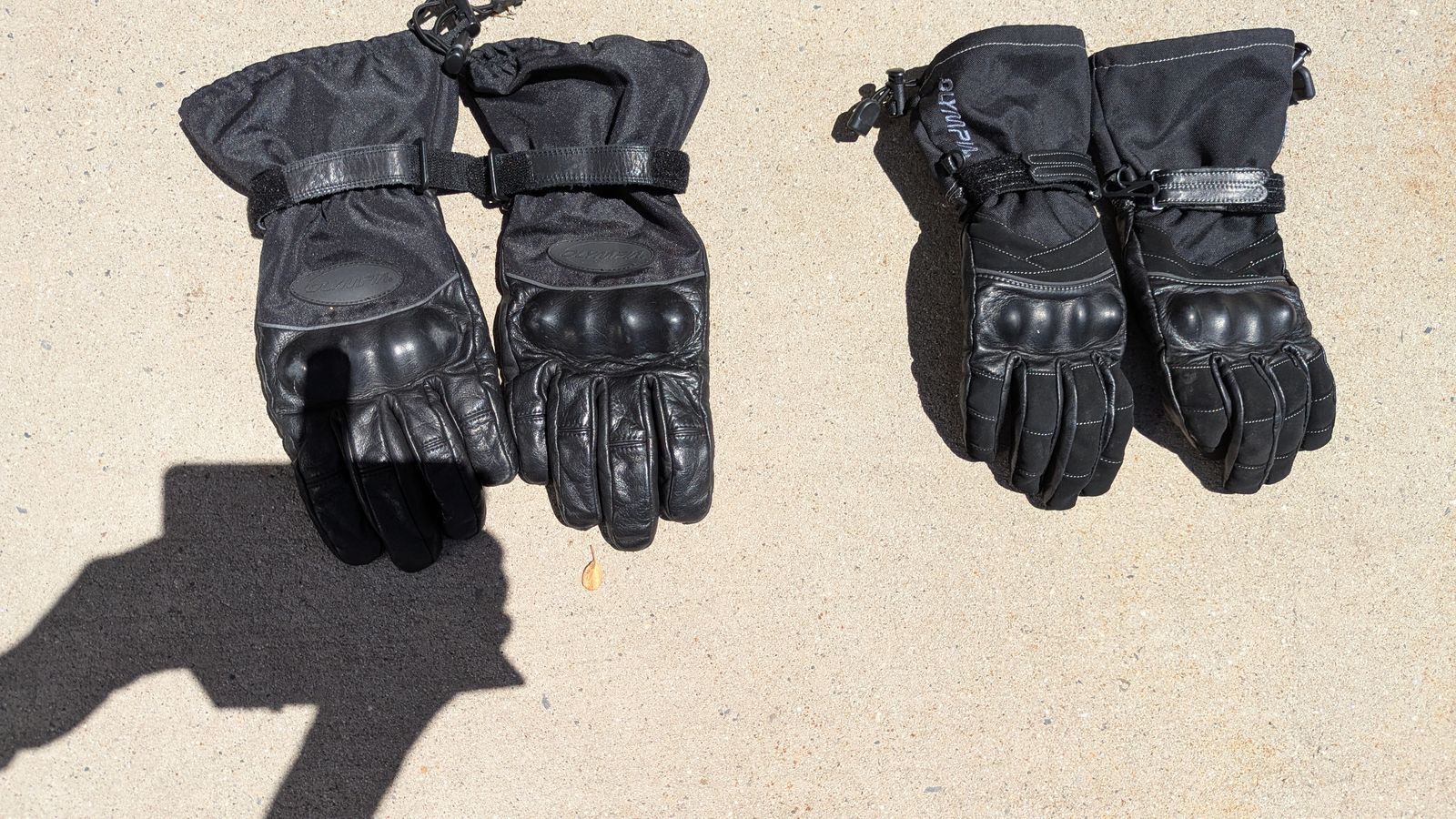 Motorcycle gloves-men’s L and women’s L, hardly used, sold separately
