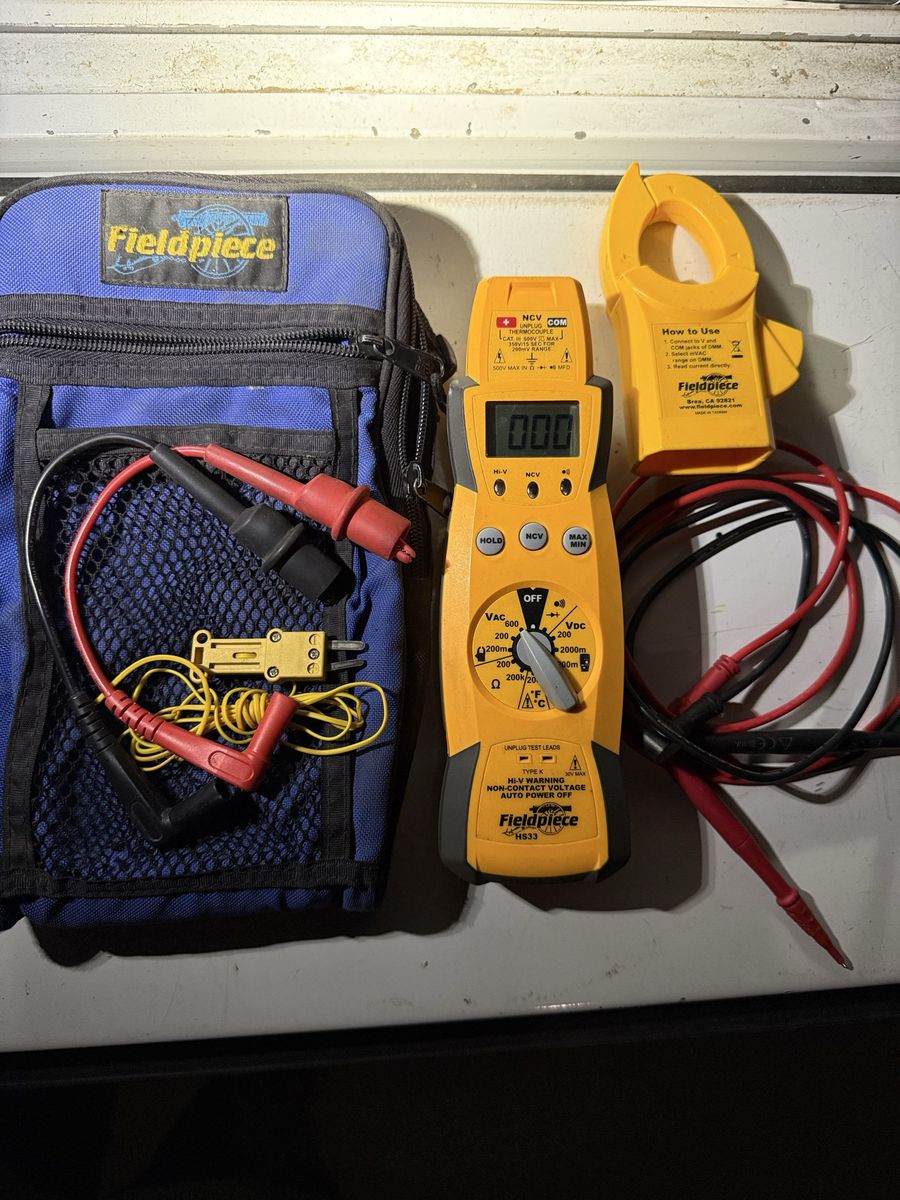 Fieldpeice HS33 multimeter +amp clamp