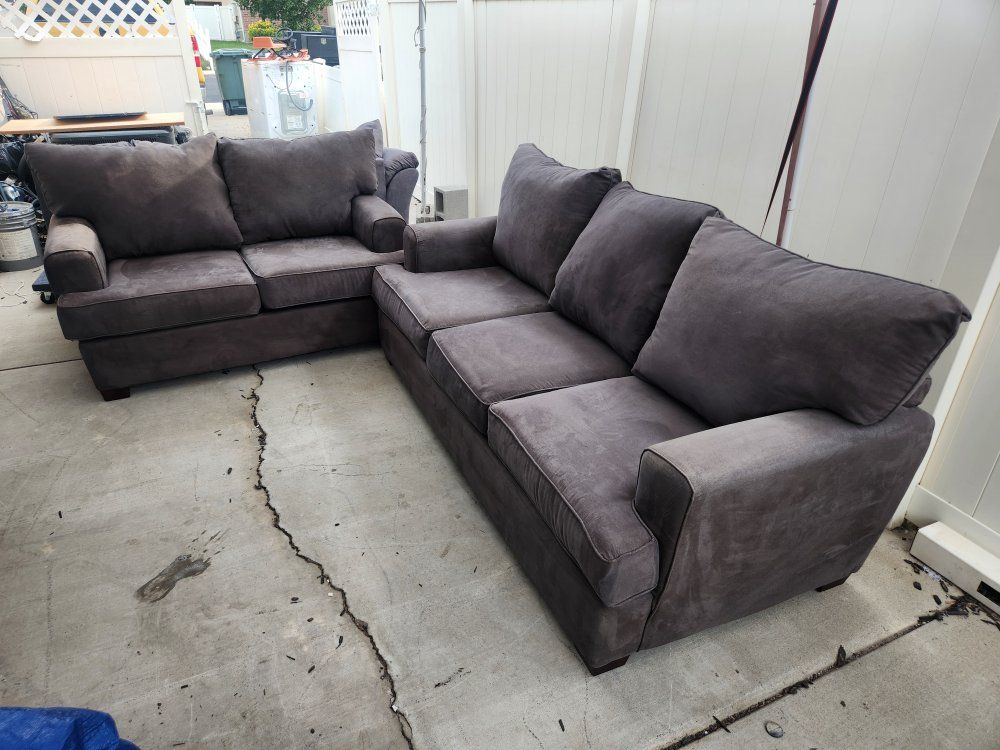 Sofa & Loveseat Set – Dark Gray
