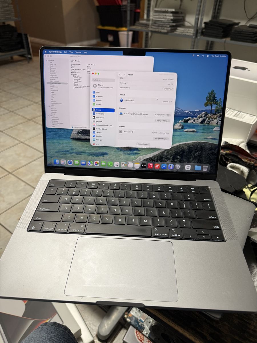 INSANE DEAL ON UNBELIEVABLE 14in MACBOOK PRO M1 MAX PROCESSOR 64GB RAM 2TB SSD FLAWLESS CONDITION IN BOX