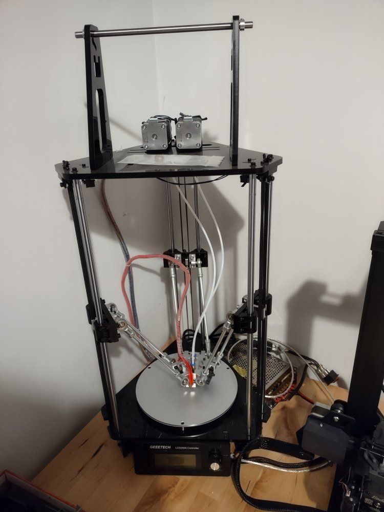 Delta 3D Printer with Dual Extruder, Geeetech G2S Pro
