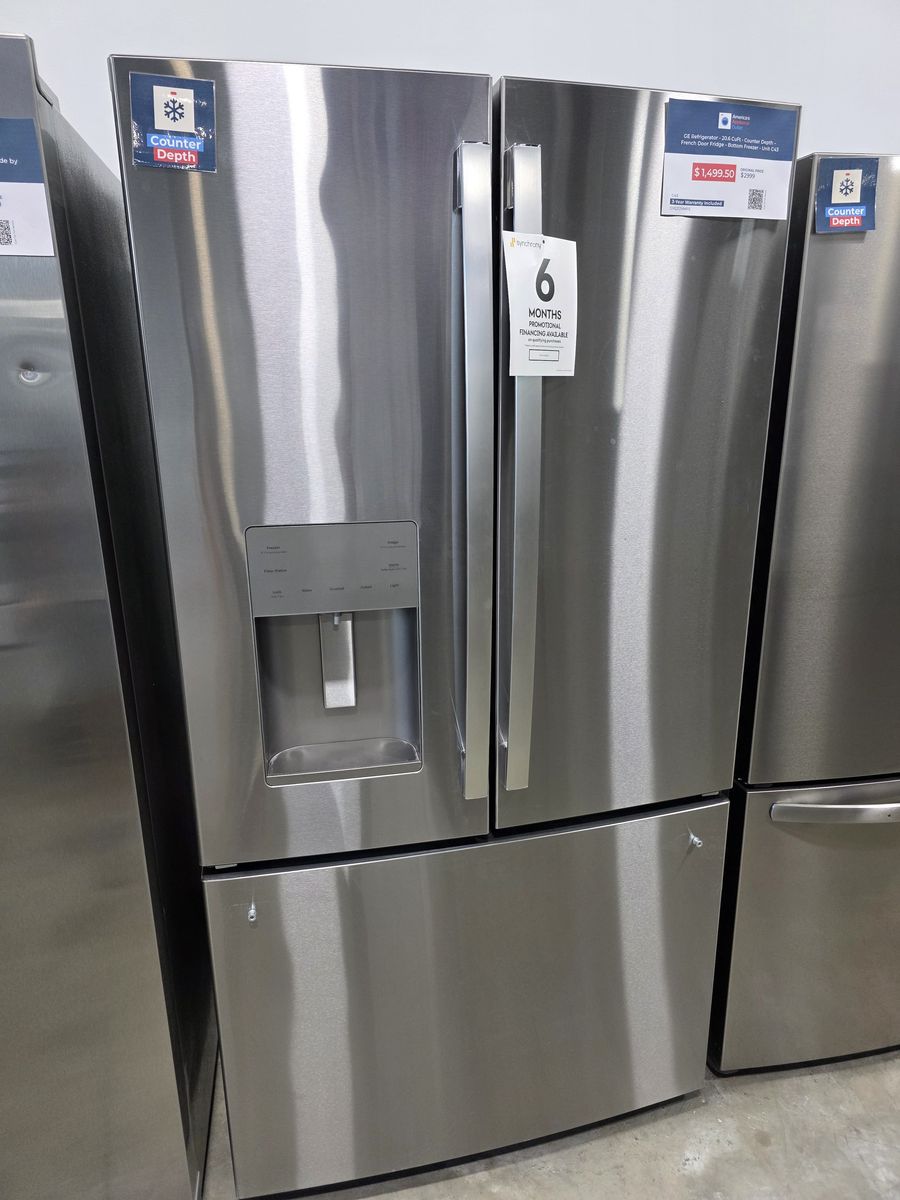 GE Profile Counter Depth French Door Refrigerator — Smart WiFi Stainless, 20.6 Cu Ft, Brand New