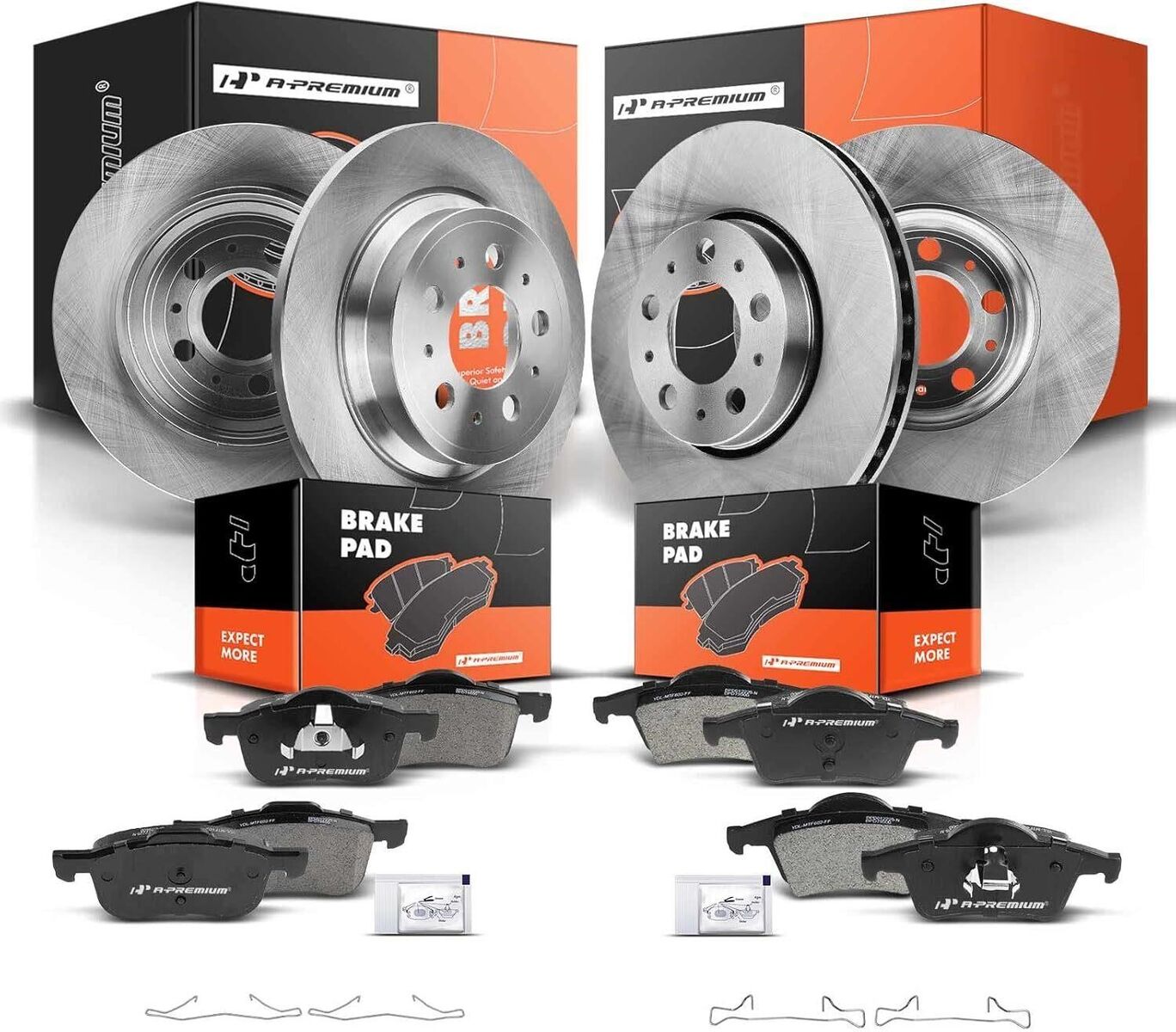 Brakes and Rotors Kit Full set Volvo S60 V70 XC70 2001-2009 NEW