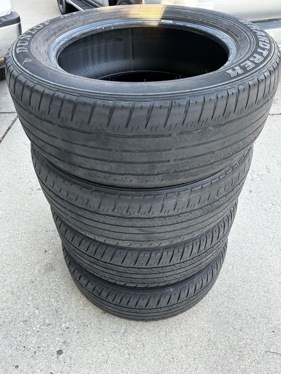 Dunlop Grandtrek Touring A/S Tires - Set of 4 - Excellent Tread