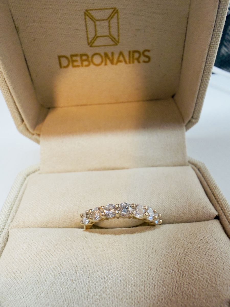 Wedding band 14k yellow gold 1ct (lab)