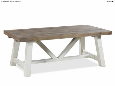 Solid Wood Farmhouse Dining Table