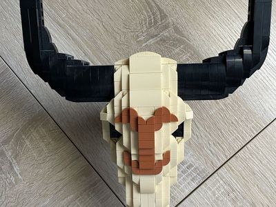 Brickcraft Yellowstone Steer Skull