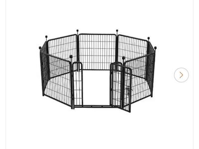 17.7 ft. 8 Panels Heavy Duty Iron Dog Playpen
