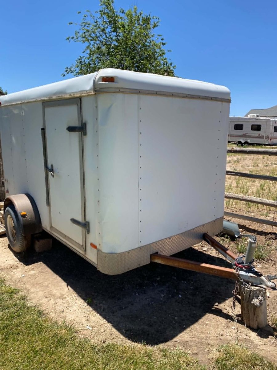 6x10 Enclosed Cargo Trailer- Solid Condition