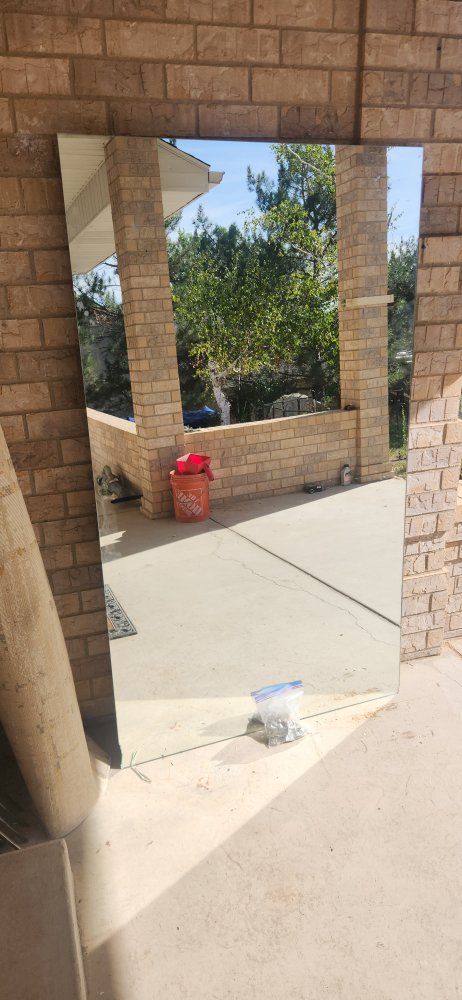 Free Wall Mirror w Hanging Hardware