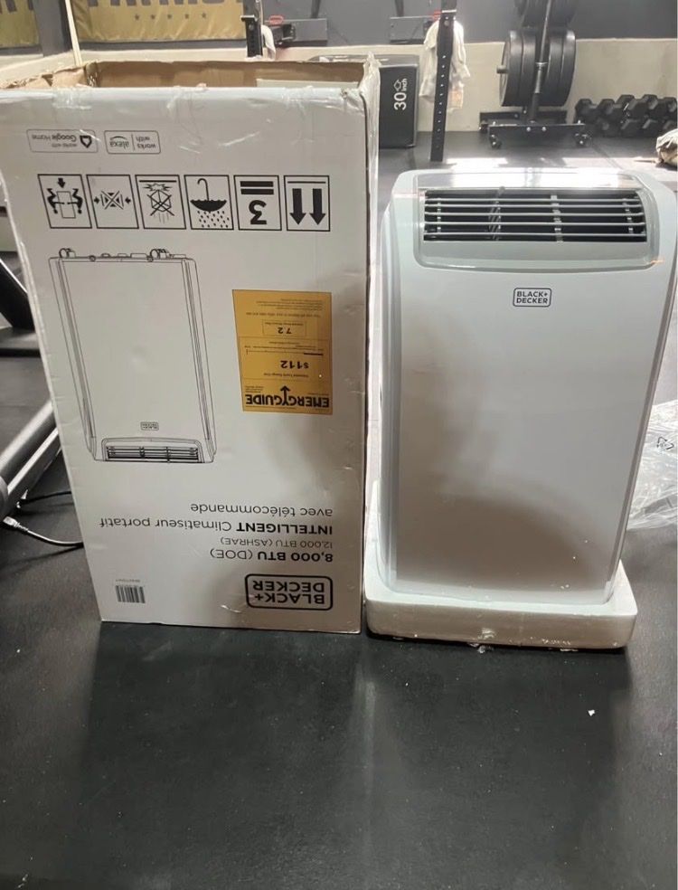BLACK+DECKER 12,000 BTU Portable AC, White