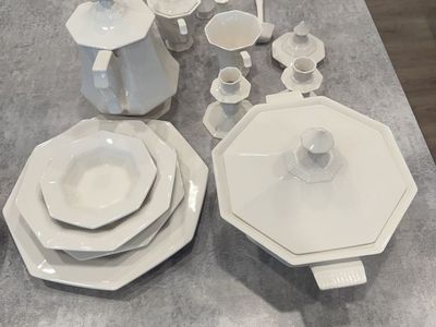 Independence Ironstone by Castleton China Inc White Octagonal Dinnerware Set