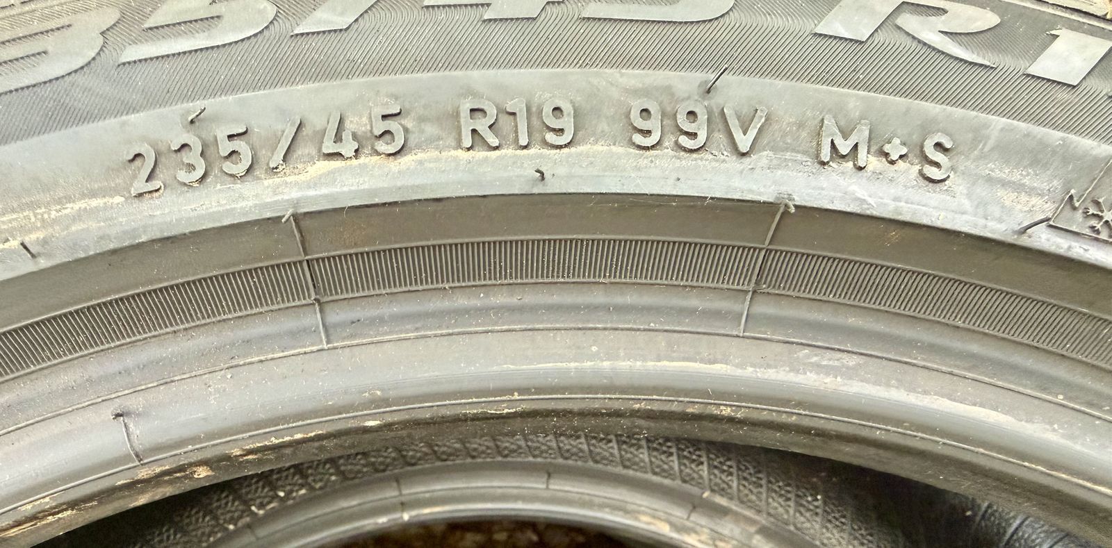 Pirelli 235/45 R19 Snow Tires, like new