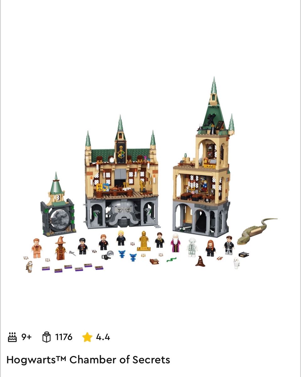 LEGO Harry Potter Hogwarts Chamber of Secrets Building Set (76389) 1176 Pieces