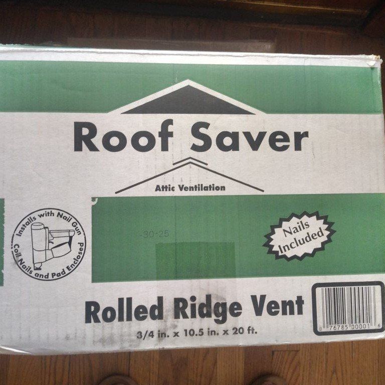 Roof Saver Fiber/Polyester Roof Rolled Ridge Vent 20 L ft. x 0.75 H in. x 10.5 W