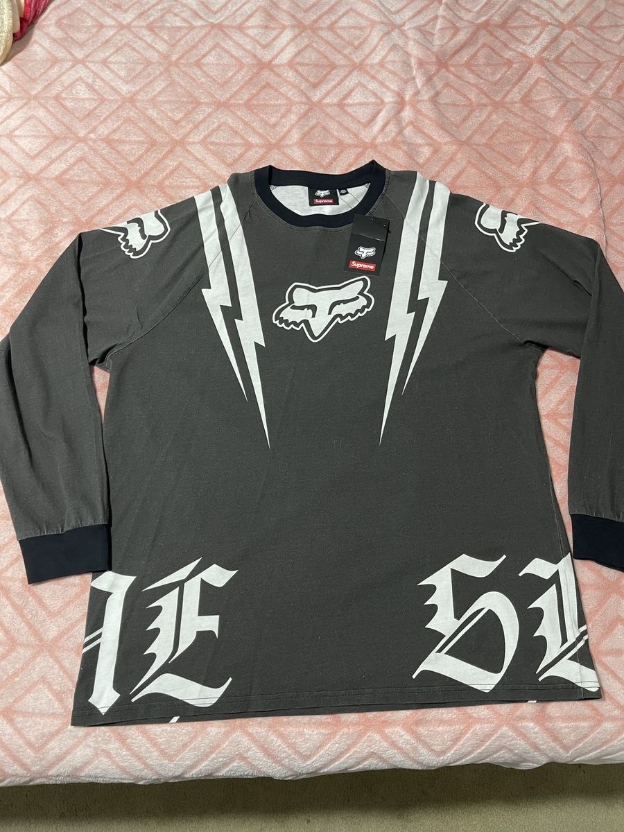 Supreme x fox racing long sleeve top XL