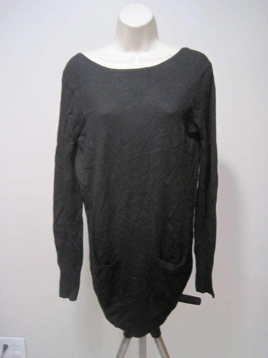 Jennifer Lopez Women's Size Small Black Long Sleeve Front Pockets Fitted Shirt