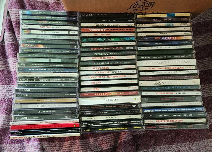 large classic rock CD collection-must sell asap!