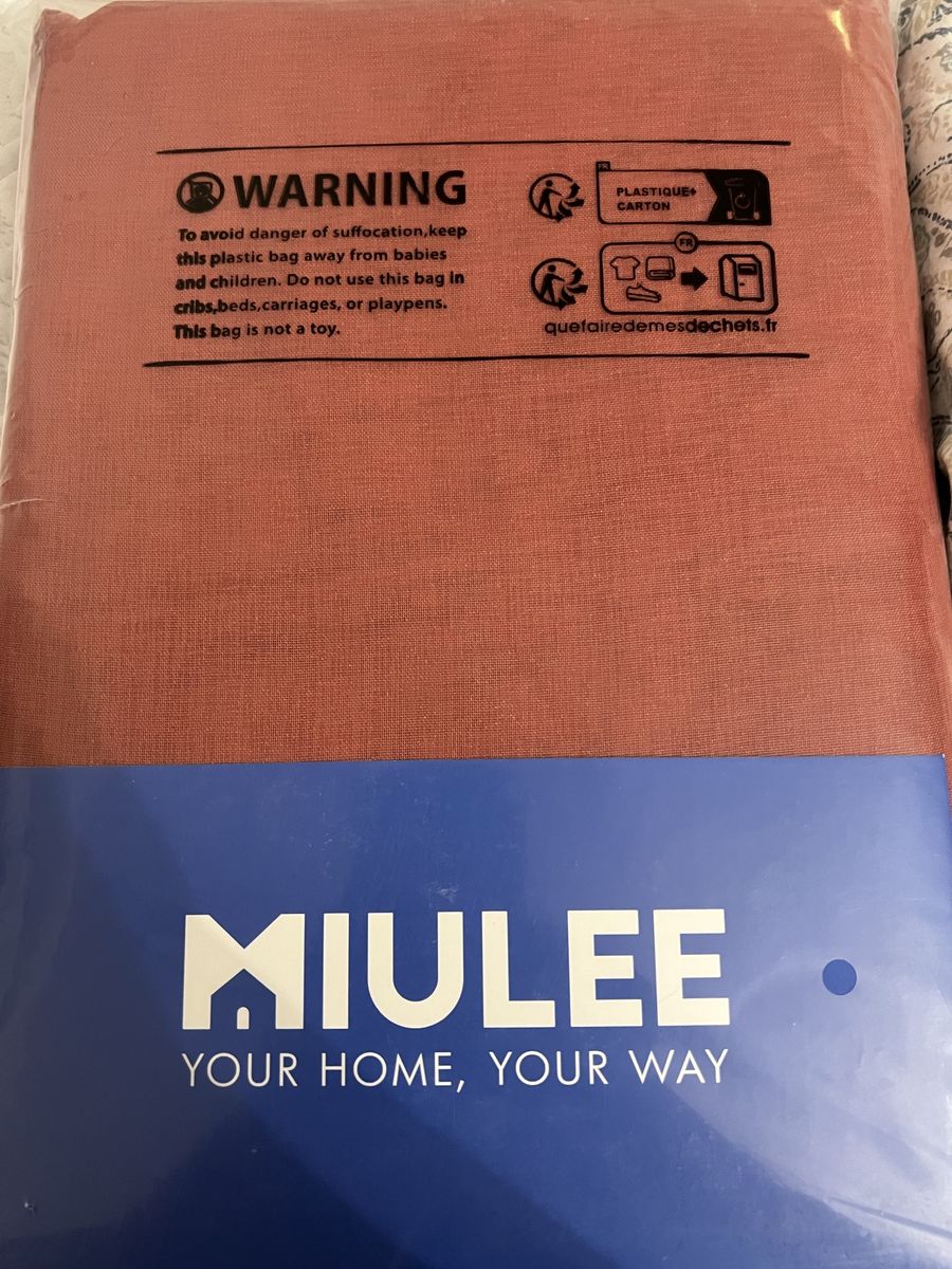 MIULEE Terracotta Chenille Curtains - New, 54" x 96", Set of 4