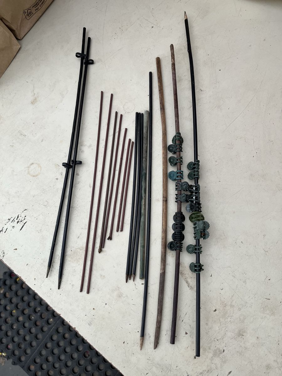 Assorted Orchid Garden Stakes Plant Supports - Mixed Materials & Sizes