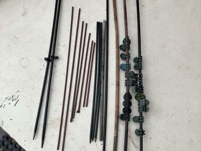 Assorted Orchid Garden Stakes Plant Supports - Mixed Materials & Sizes