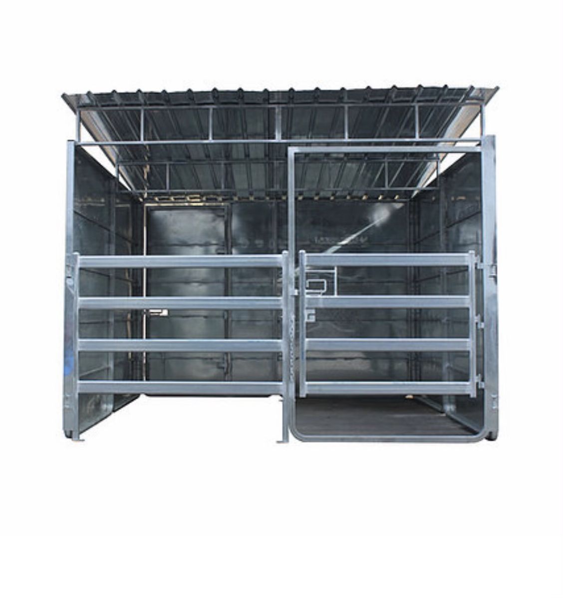 Durable Galvanized Metal Horse Shelter and Stall 12x12