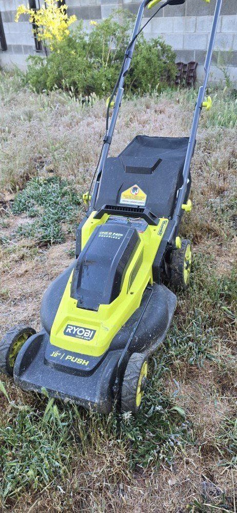 Ryobi one+ electric mower