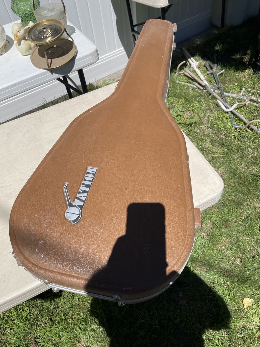 Ovation Vintage Acoustic Guitar Hardshell Case Brown with Plush Interior - $150 OBO