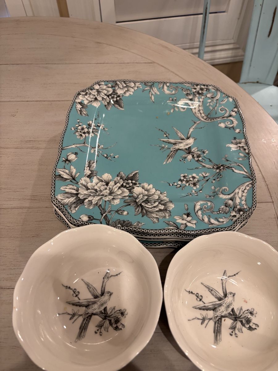 Darling 222 Fifth Adelaide Turquoise Dinnerware