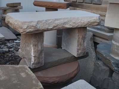 Small stone bench