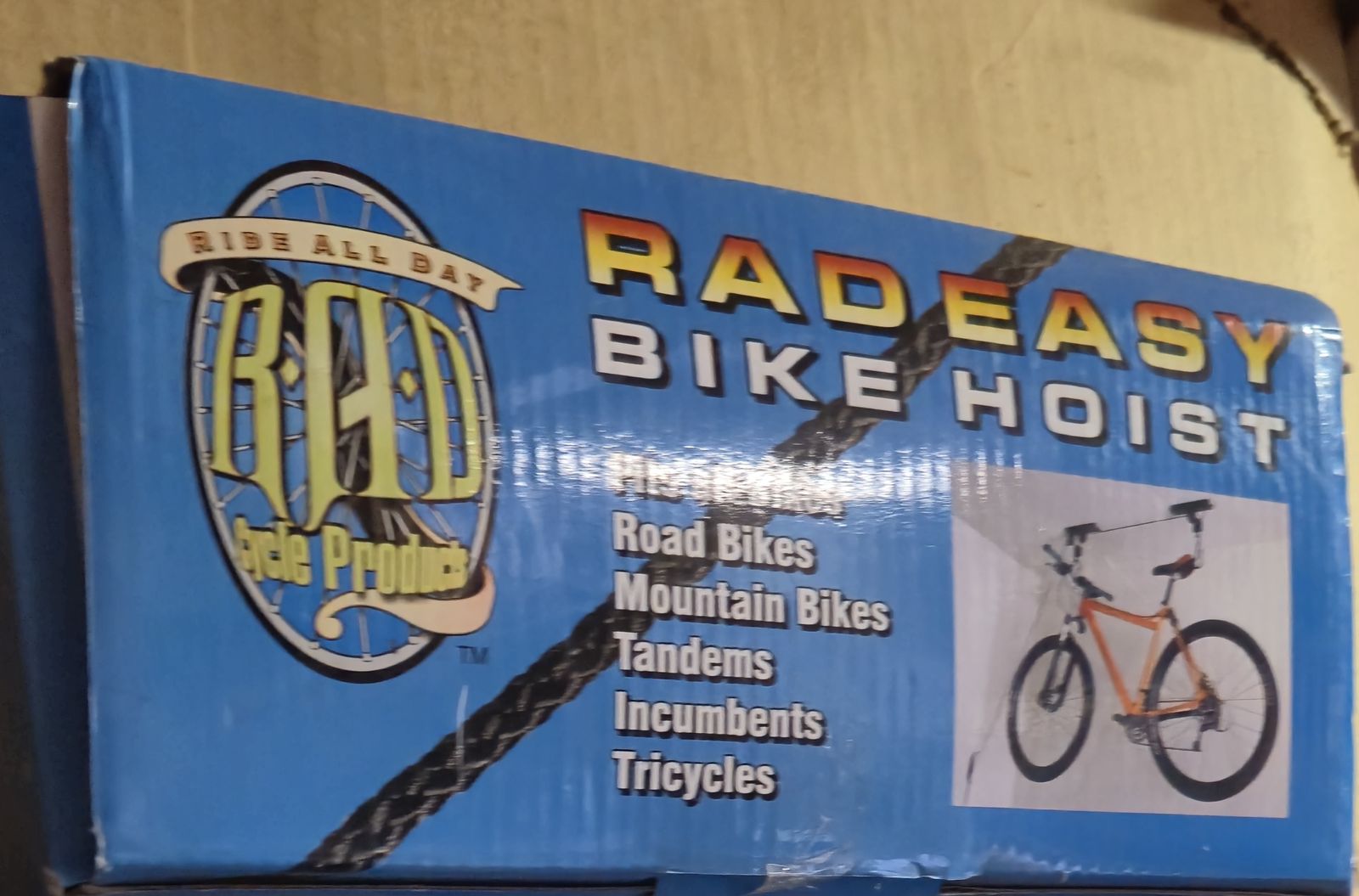 3 available ~ RAD Sportz Bicycle Hoist Quality Garage Storage Bike Lift with 100 lb Capacity,