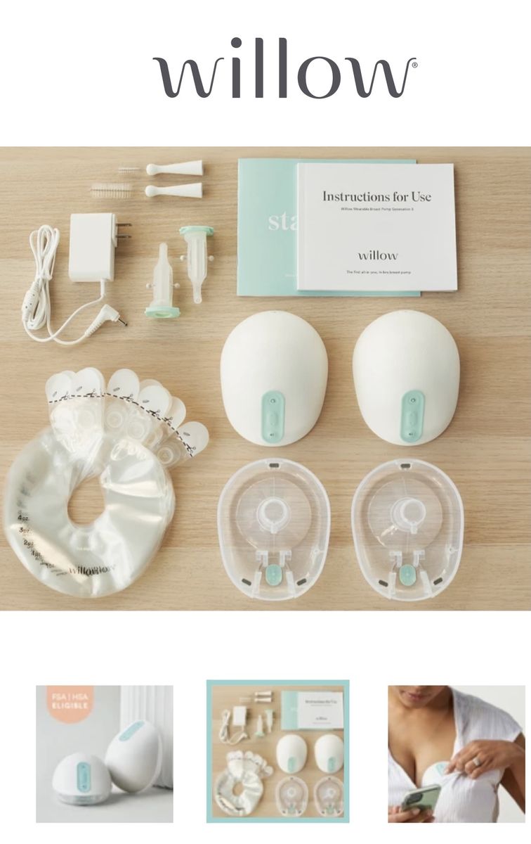 Willow pump Gen 3 + reusable containers