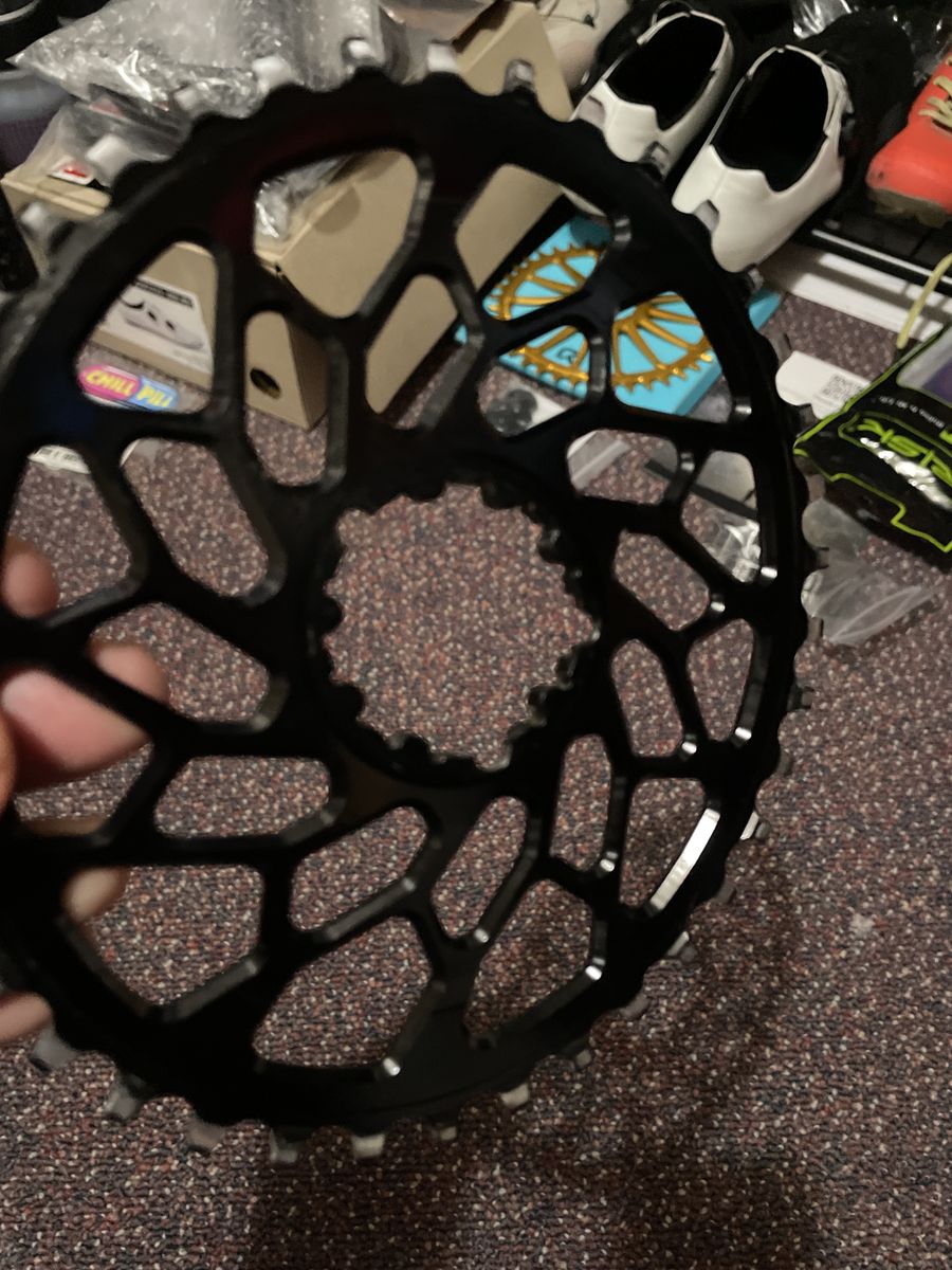 Ansolute Black Oval Chainring 38th