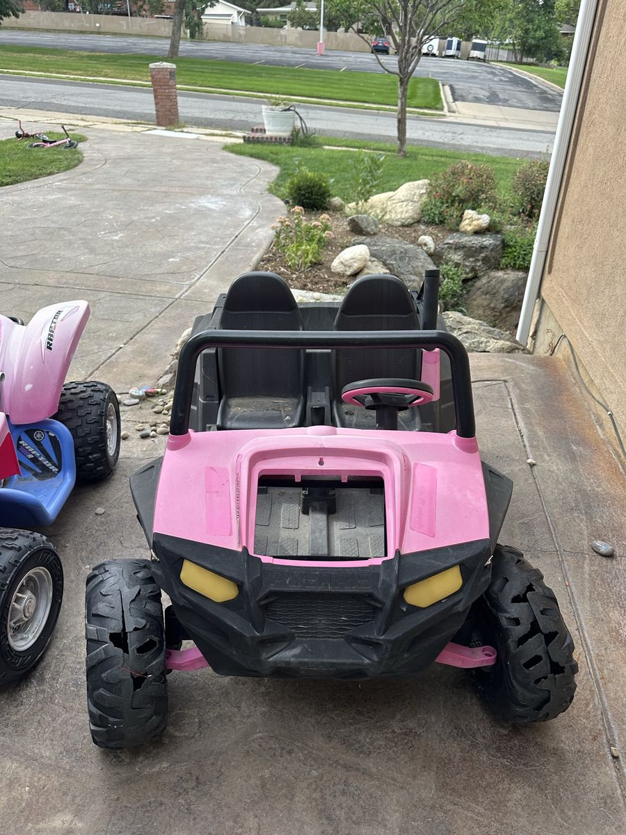 Pink Polaris Ride-On Toy Car
