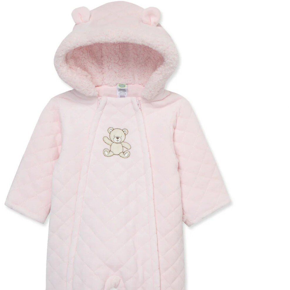 Pink Bear Quilted Pram 6-9 months