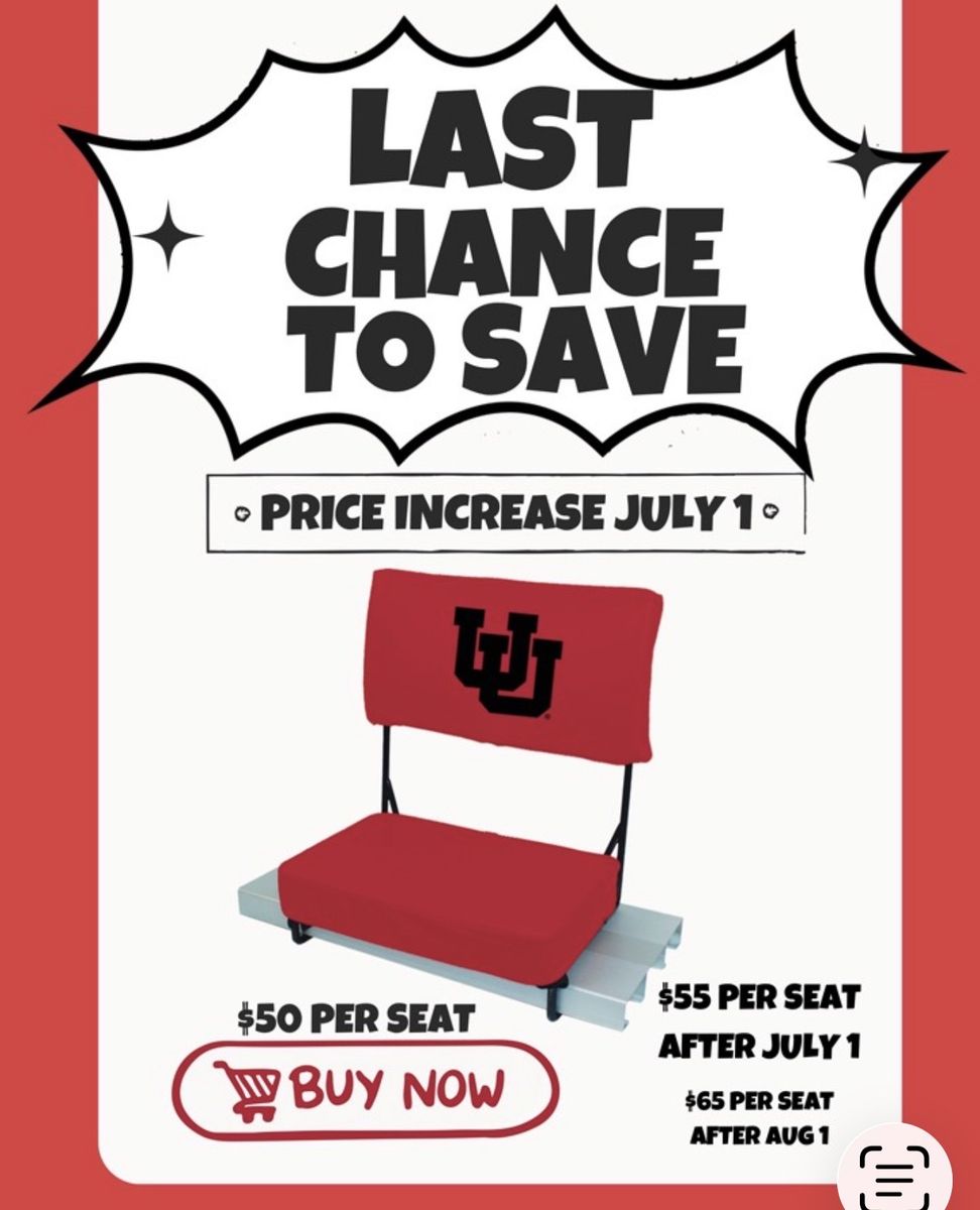University of Utah Football Season Tickets. 4 seats all together 2026 season